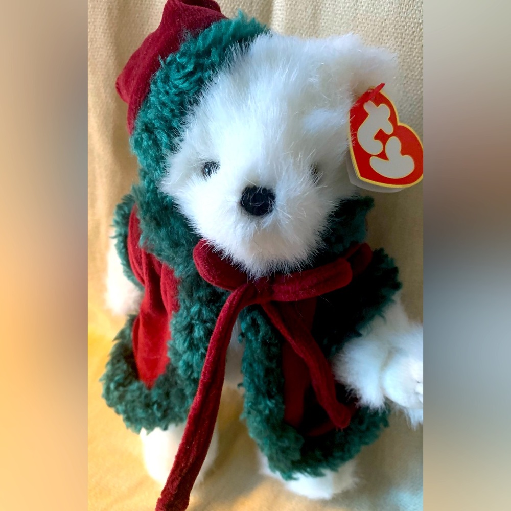KLAUS the santa bear an Attic Treasures Collection a TY beanie babies from 2000